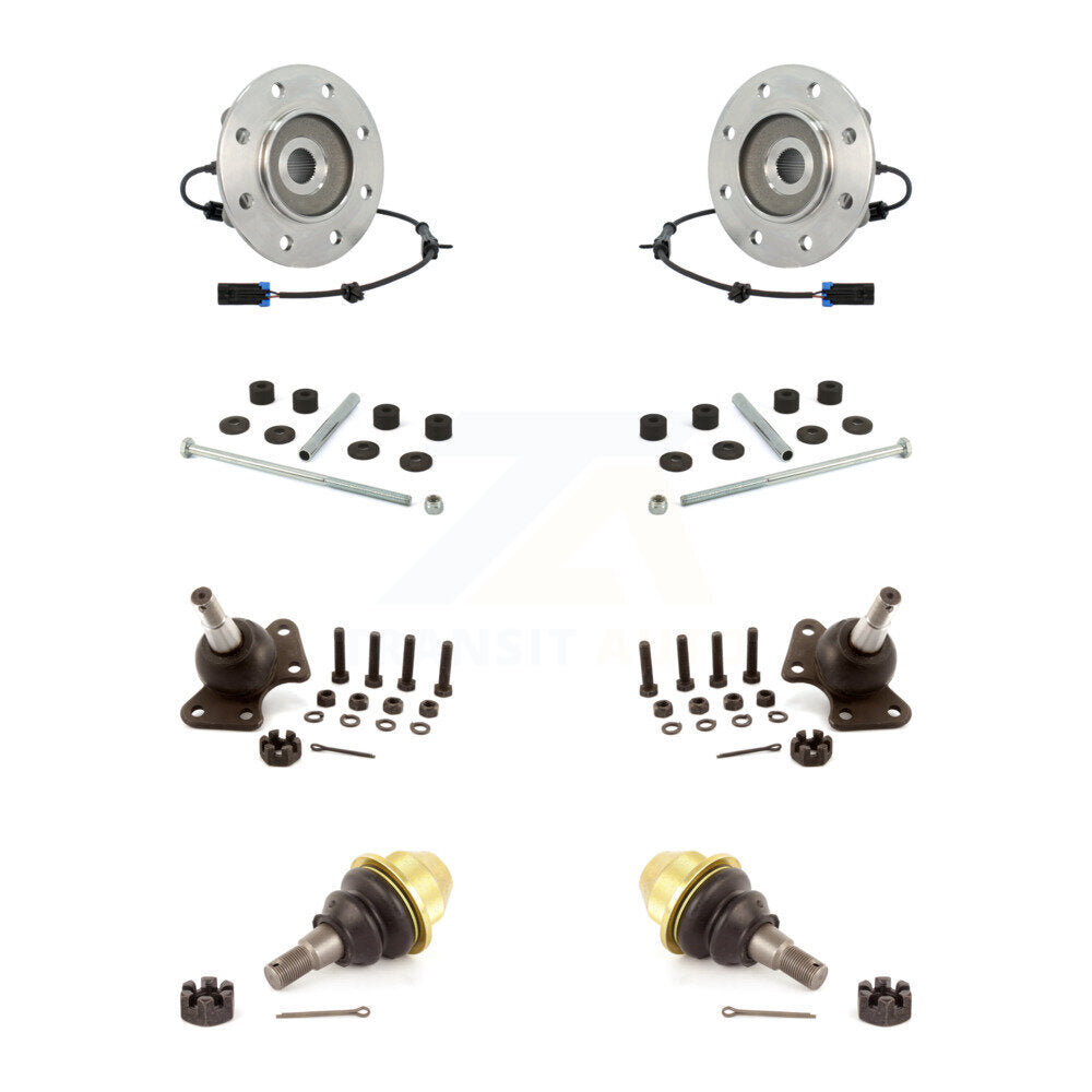 Kit de rotule inférieure supérieure et de barre stabilisatrice, roulement avant, pour Chevrolet GM K3500