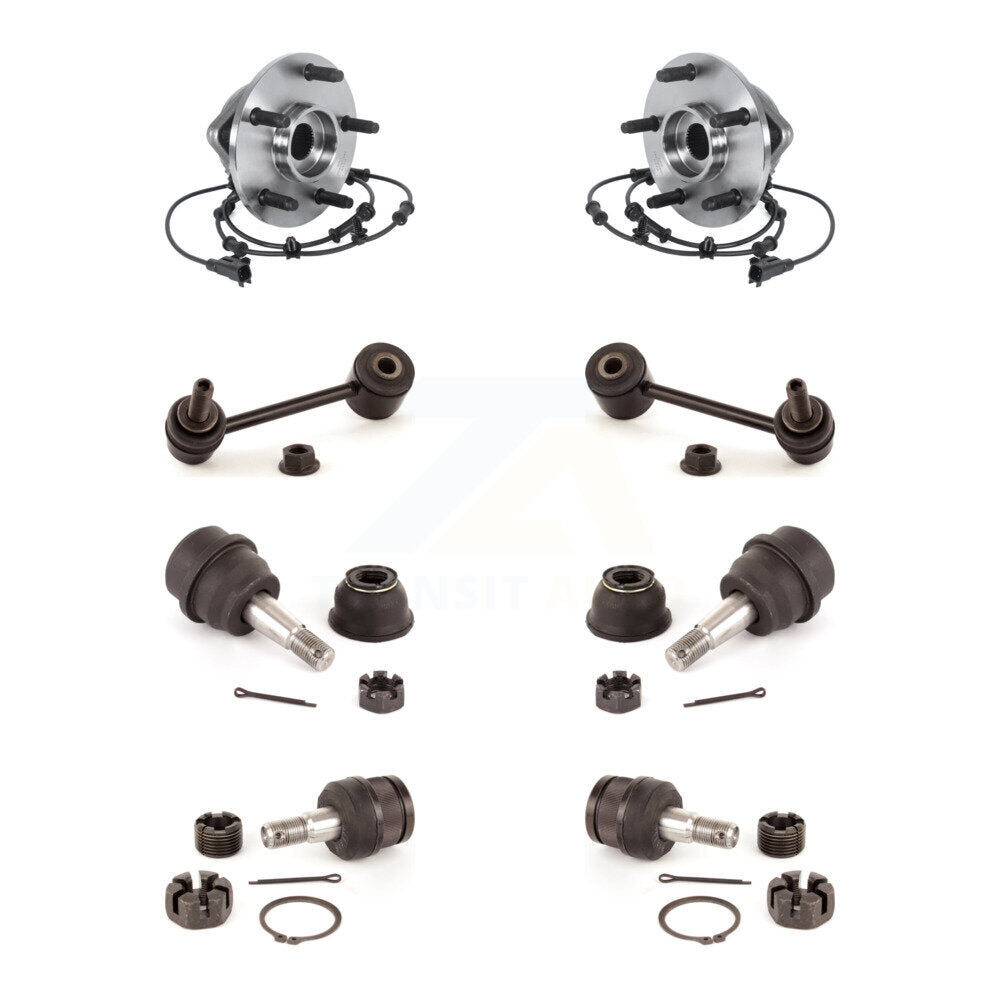 Kit de liaison de barre stabilisatrice, roulement de moyeu avant, joint à rotule supérieur et inférieur, pour Jeep Wrangler JK