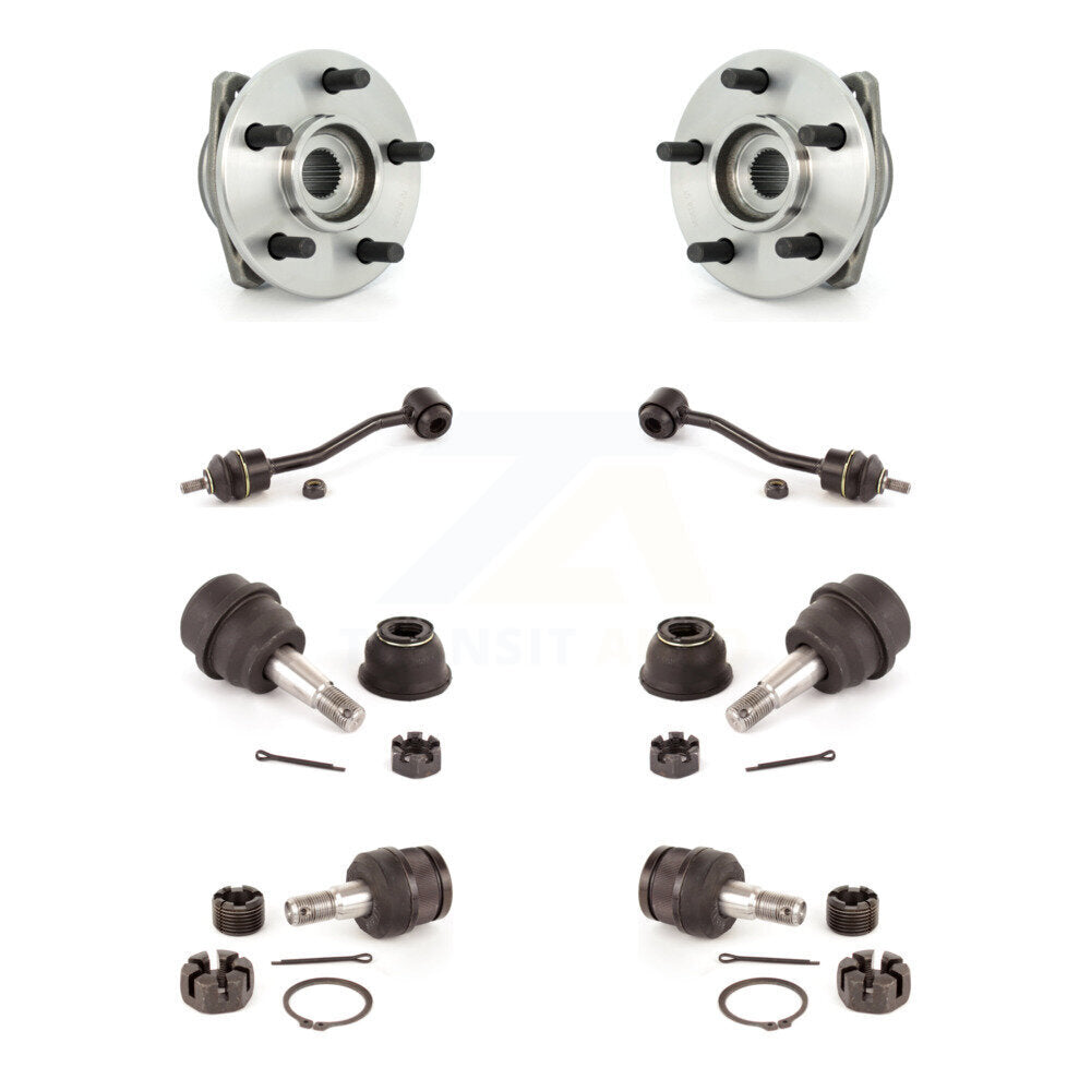 Kit de liaison de barre stabilisatrice, roulement de moyeu avant, joint à rotule supérieur et inférieur, pour Jeep Wrangler TJ