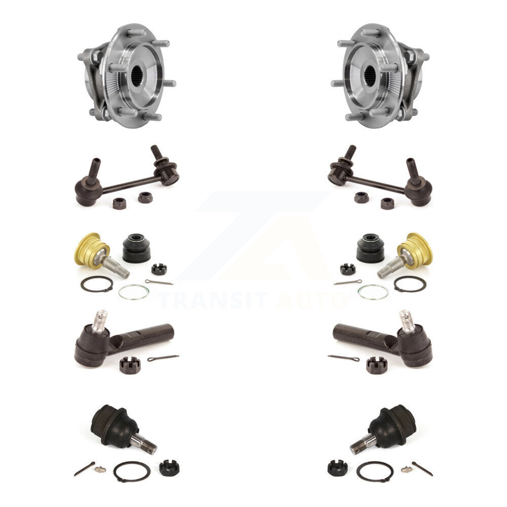Kit de liaison de biellette de direction extérieure, roulement avant supérieur et inférieur, Joint à rotule extérieur (10 pièces) pour Toyota F