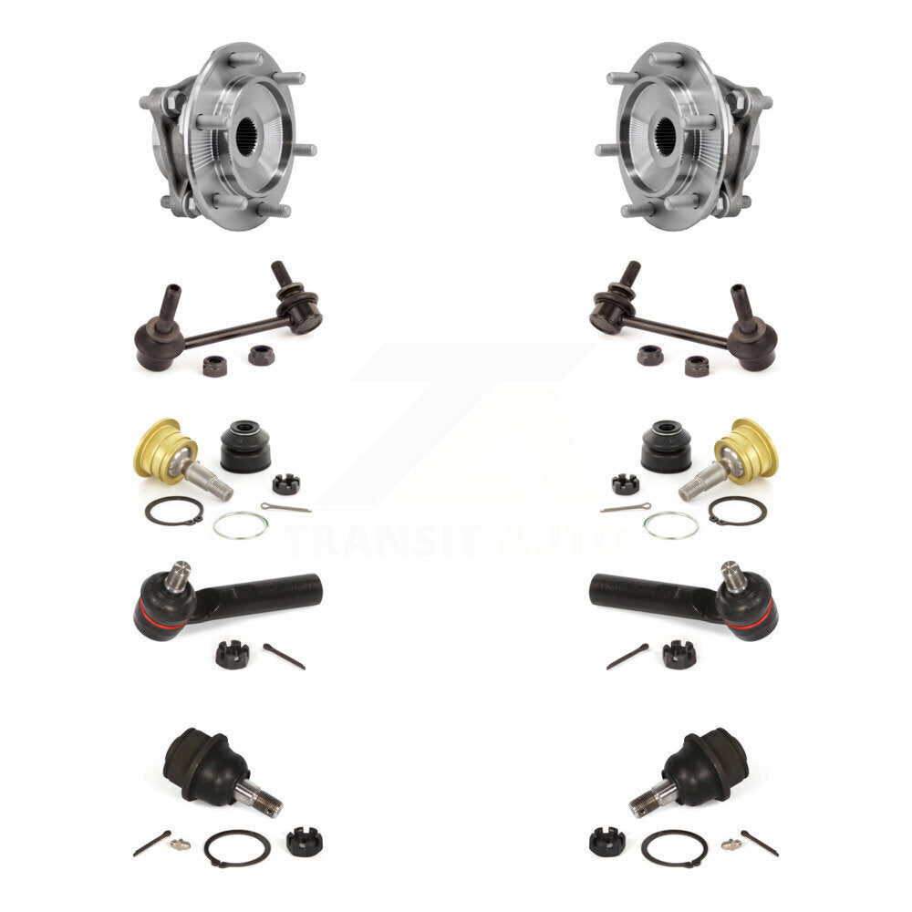 Kit de liaison de biellette de direction extérieure, roulement avant supérieur et inférieur, Joint à rotule extérieur (10 pièces) pour Toyota F