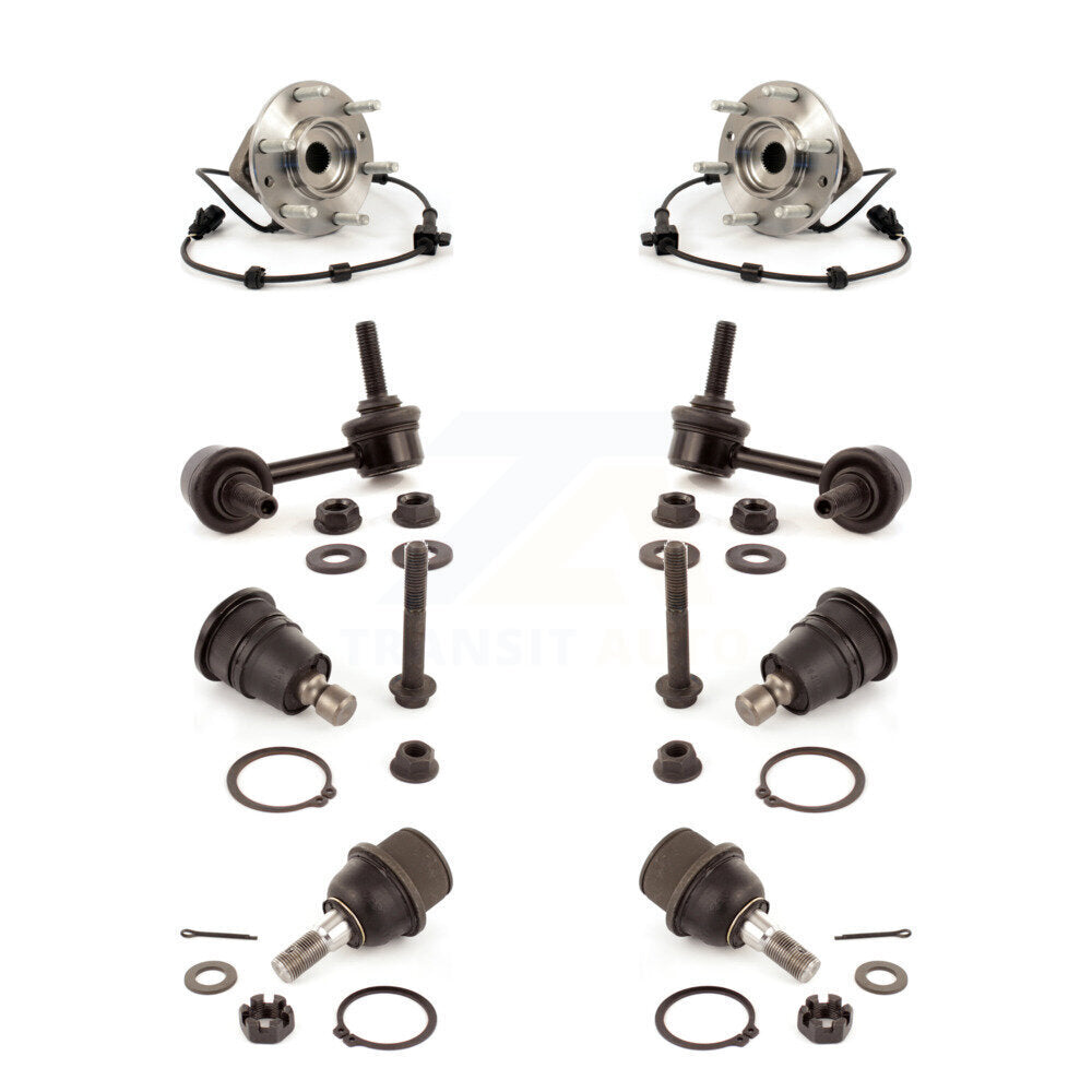 Kit de rotule et de liaison supérieure et inférieure de roulement avant (8 pièces) pour GMC Chevrolet Envoy X