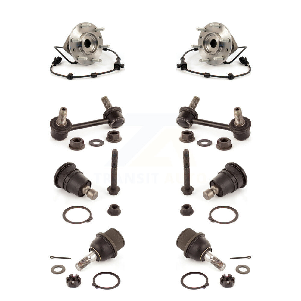 Kit de rotule et de liaison supérieure et inférieure de roulement avant (8 pièces) pour Chevrolet GMC Envoy X