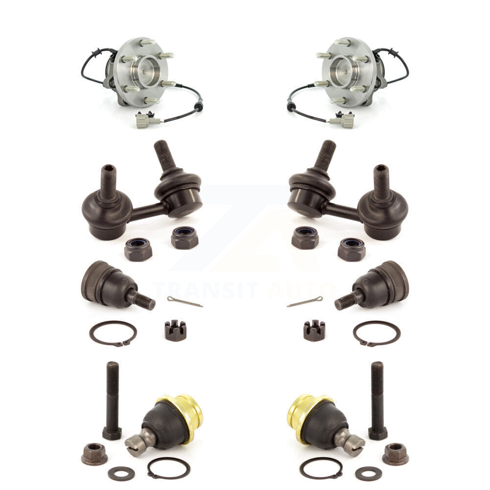 Kit de rotule et de liaison supérieure et inférieure de roulement avant (8 pièces) pour Nissan Frontier Xterr