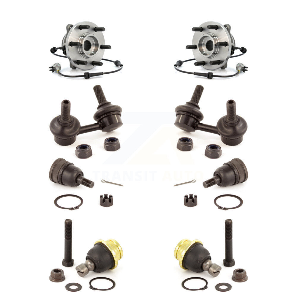 Kit de rotule et de liaison supérieure et inférieure de roulement avant (8 pièces) pour Nissan Frontier Xterr