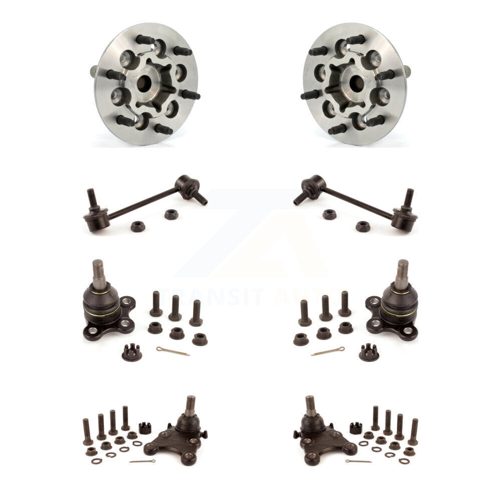 Kit de rotule et de liaison supérieure et inférieure de roulement avant (8 pièces) pour Chevrolet Colorado GM