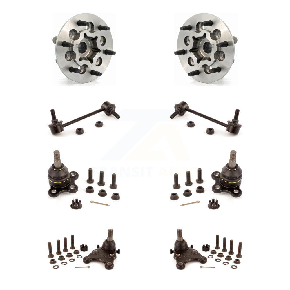 Kit de rotule et de liaison supérieure et inférieure de roulement avant (8 pièces) pour Chevrolet Colorado GM