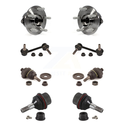 Kit de liaison de rotule supérieure et inférieure de roulement de moyeu avant (8 pièces) pour Jeep Grand Cherokee