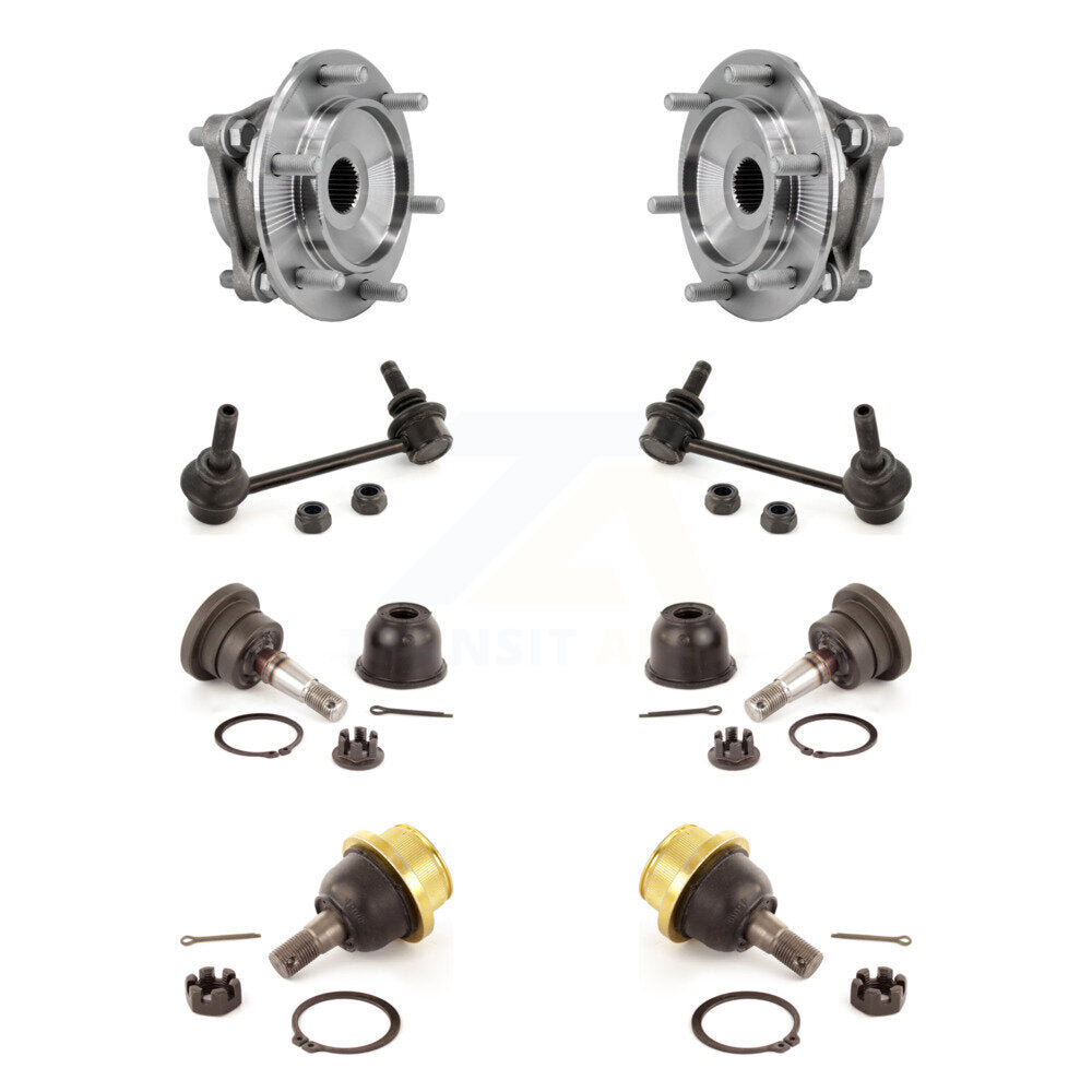 Kit de liaison de rotule supérieure et inférieure de roulement avant (8 pièces) pour Toyota Tacoma 4WD 05-23