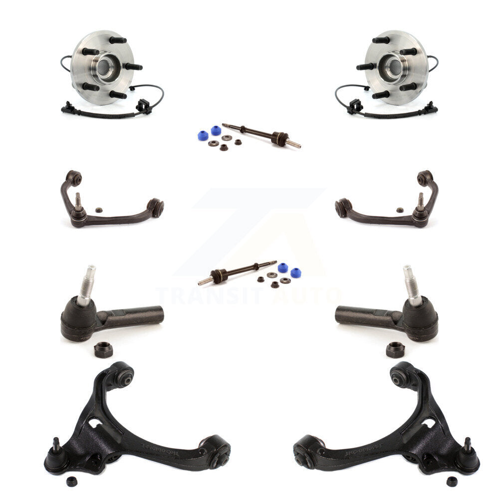 Kit de biellette de direction et de liaison extérieure, bras de commande supérieur inférieur et roulement avant (10 pièces) pour Dakot