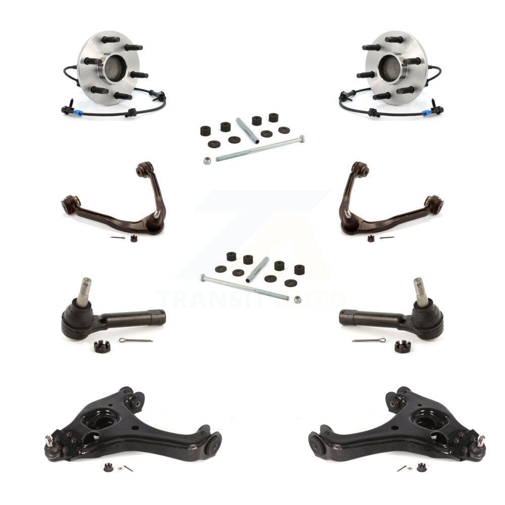 Kit de biellette de direction et de liaison extérieure, bras supérieur inférieur et roulement avant (10 pièces) pour Chevrolet GMC