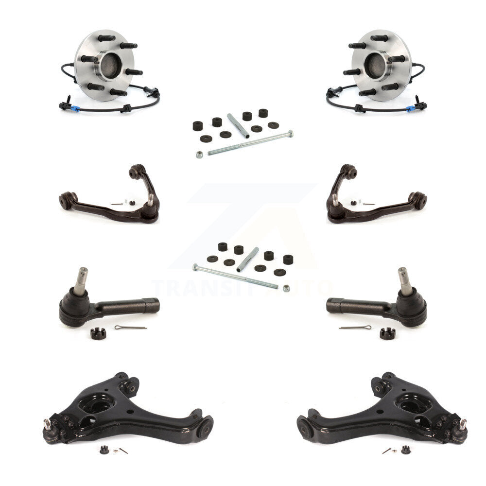 Kit de biellette de direction et de liaison extérieure, bras supérieur inférieur et roulement avant (10 pièces) pour Chevrolet GMC