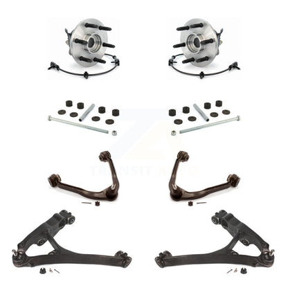 Kit de liaison de bras de commande inférieur et supérieur, roulement avant (8 pièces) pour Chevrolet GMC Silverad