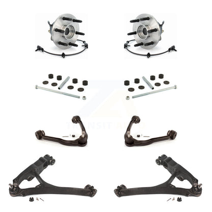 Kit de liaison de bras de commande inférieur et supérieur, roulement avant (8 pièces) pour Chevrolet GMC Silverad