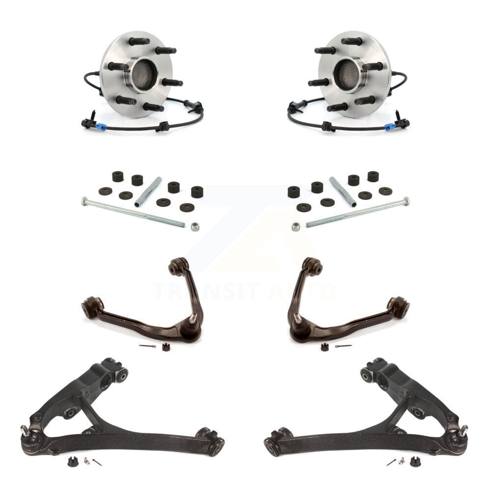 Kit de liaison de bras de commande inférieur et supérieur, roulement avant (8 pièces) pour Chevrolet GMC Sierra X