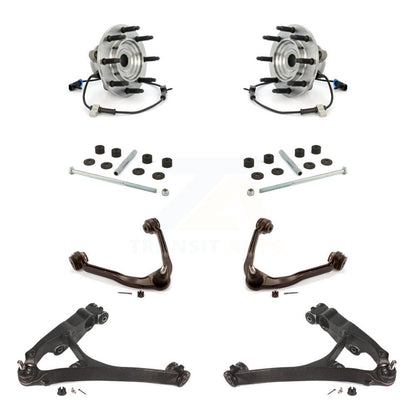 Kit de liaison de bras de commande inférieur et supérieur, roulement avant (8 pièces) pour Chevrolet Silverado GM