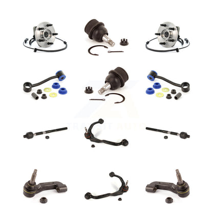 Kit de biellette de direction et de liaison intérieure extérieure de rotule inférieure de bras supérieur avant (12 pièces) pour Jeep