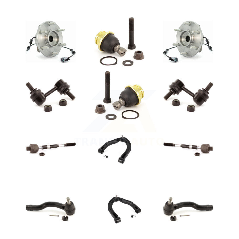 Kit de liaison de biellette de direction intérieure et extérieure de rotule inférieure de bras supérieur avant (12 pièces) pour Nissan
