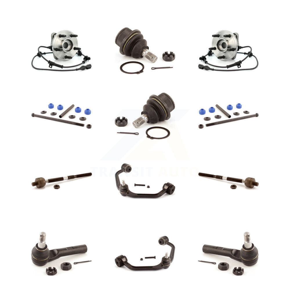 Kit de biellette de direction et de liaison intérieure extérieure de rotule inférieure de bras supérieur avant (12 pièces) pour Ford