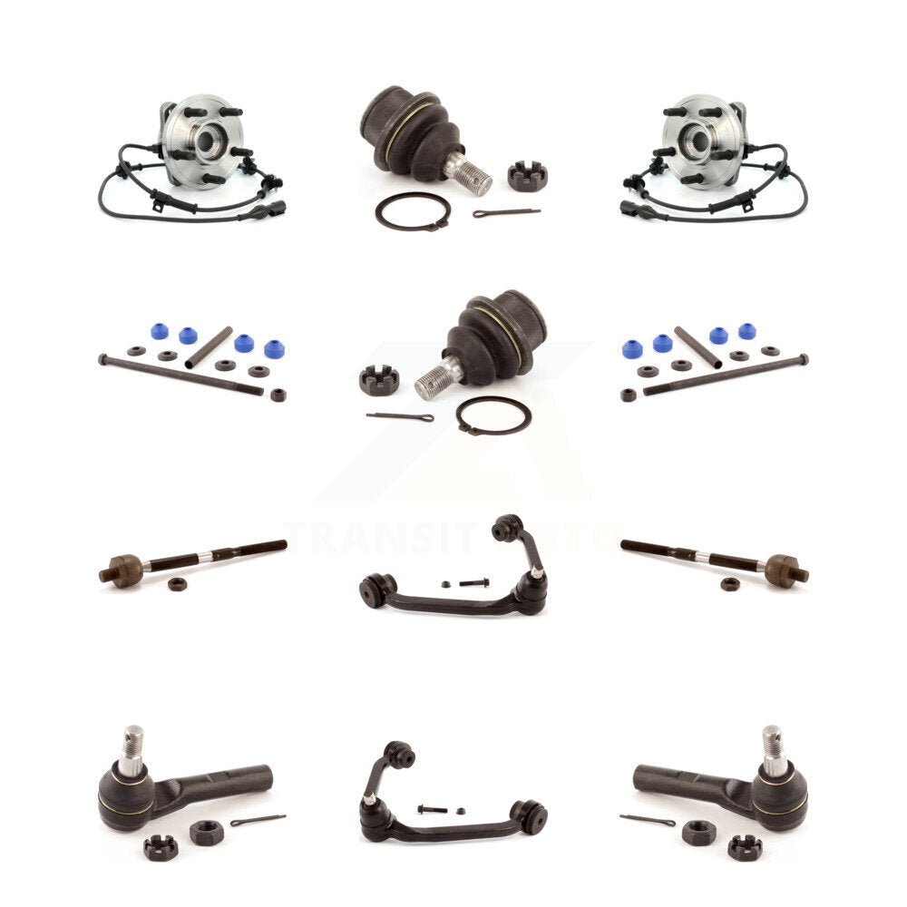 Kit de biellette de direction et de liaison intérieure extérieure de rotule inférieure de bras supérieur avant (12 pièces) pour Ford