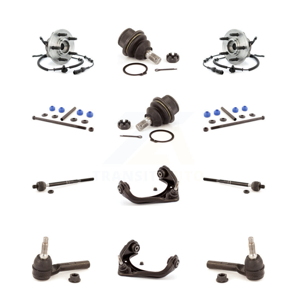 Kit de biellette de direction et de liaison intérieure extérieure de rotule inférieure de bras supérieur avant (12 pièces) pour Ford