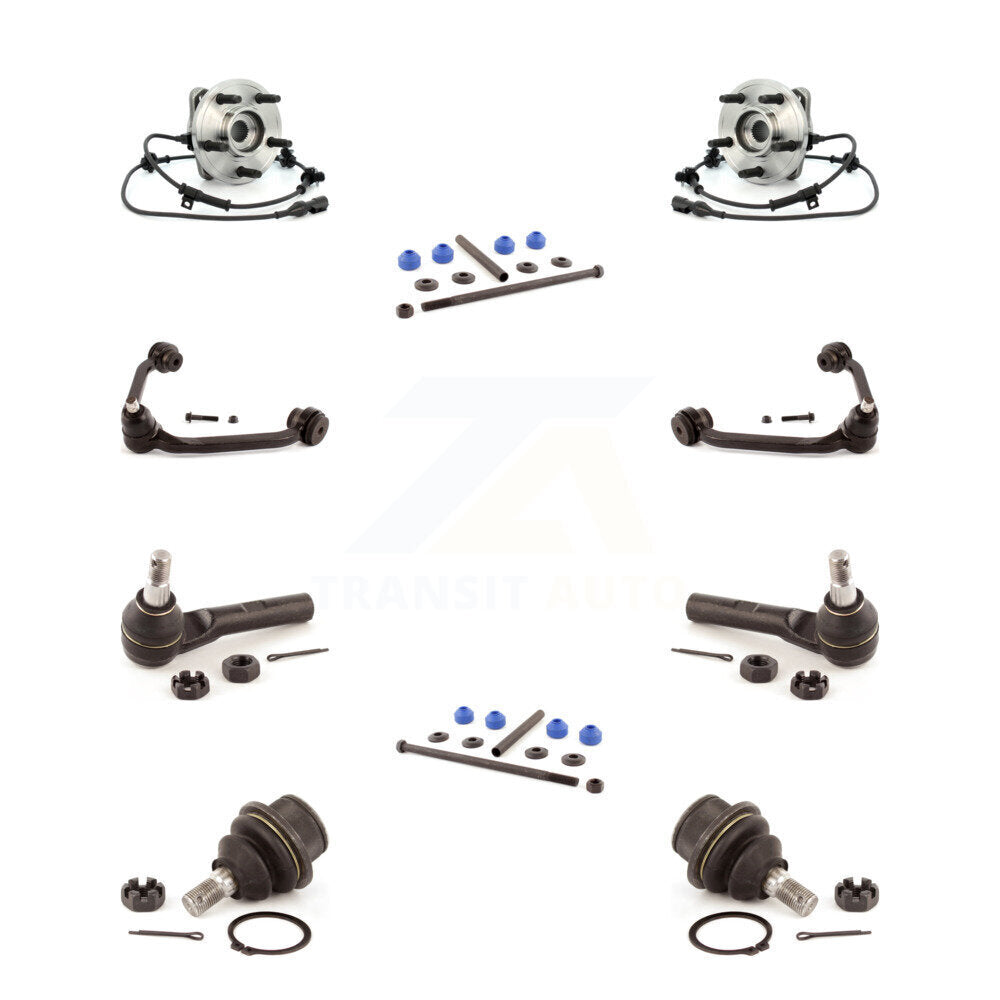 Kit de liaison de biellette de direction extérieure, roulement avant, bras supérieur, rotule inférieure, pour Ford (10 pièces)
