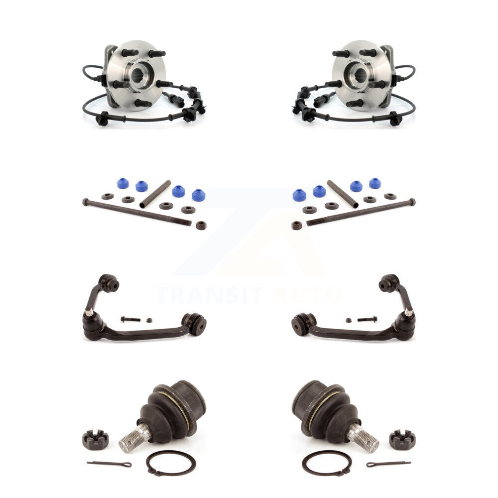 Kit de bras supérieur et de liaison de rotule inférieure de roulement avant (8 pièces) pour Ford Ranger Mazda