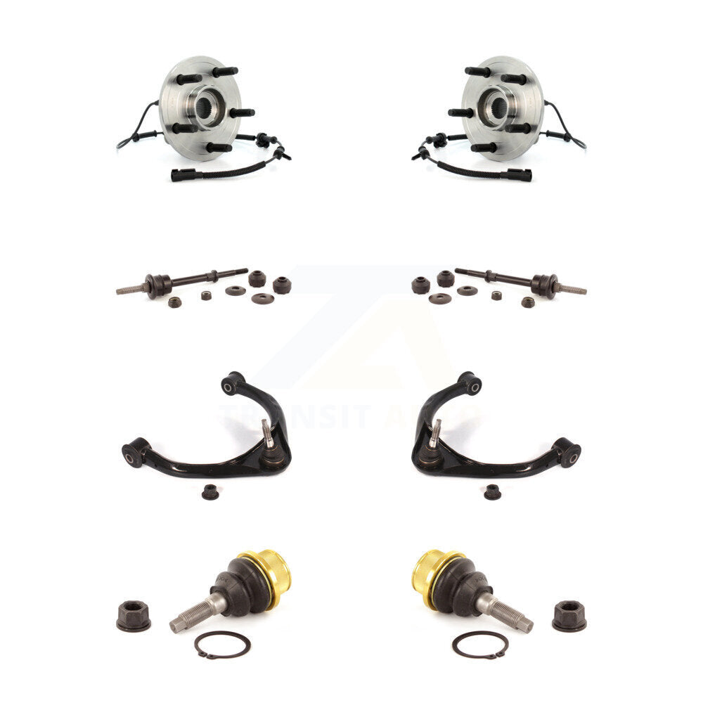 Kit de bras supérieur et de liaison de rotule inférieure de roulement de moyeu avant (8 pièces) pour Dodge Ram 150