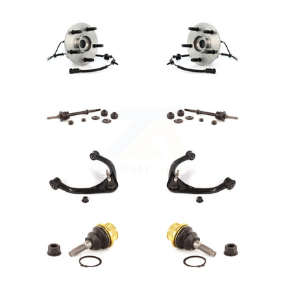 Kit de bras supérieur et de liaison de rotule inférieure de roulement de moyeu avant (8 pièces) pour Dodge Ram 150