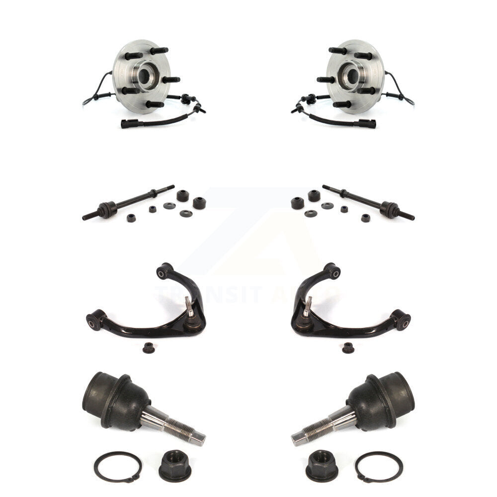 Kit de bras supérieur et de liaison de rotule inférieure de roulement de moyeu avant (8 pièces) pour Dodge Ram 150