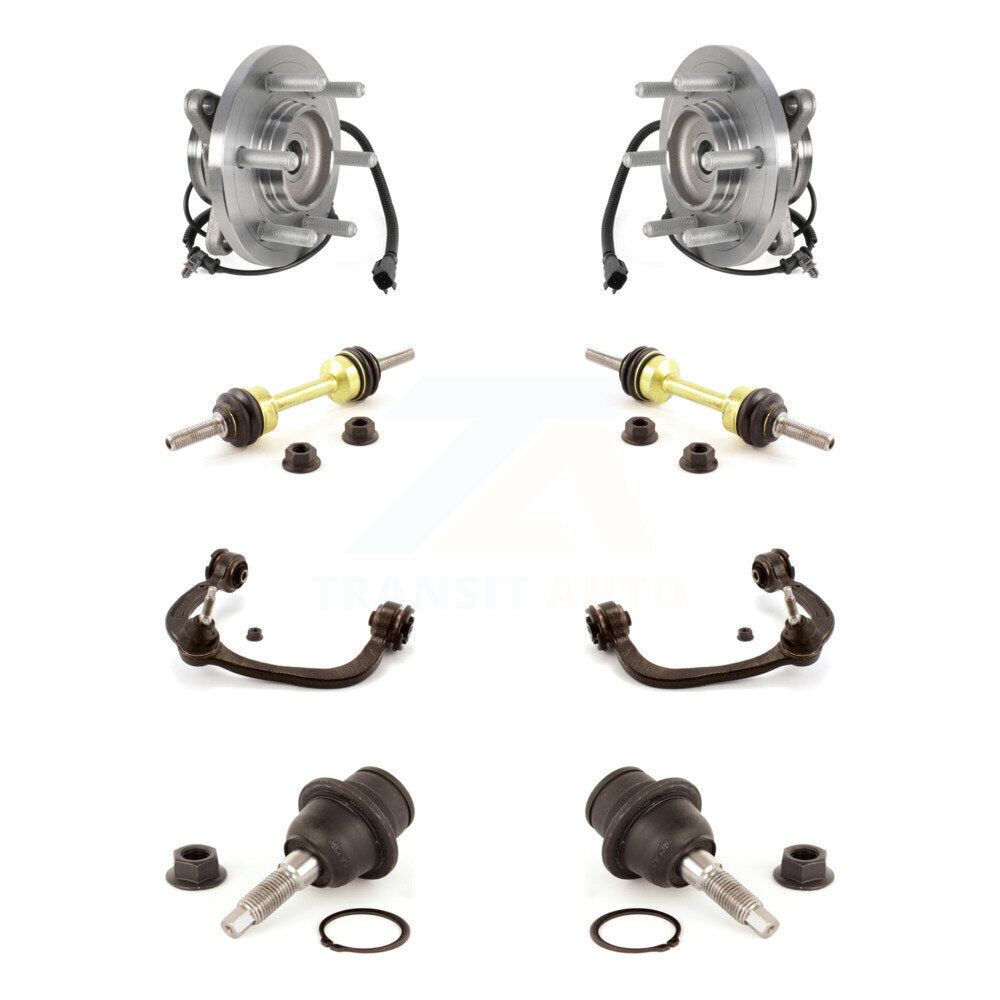 Kit de liaison de bras de commande supérieur, roulement avant, rotule inférieure, bras de commande supérieur (8 pièces) pour Ford Lincol