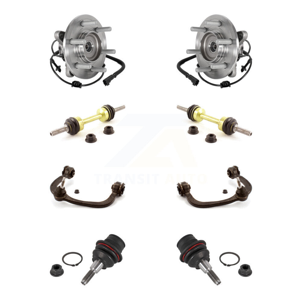 Kit de liaison de bras de commande supérieur, roulement avant, rotule inférieure, bras de commande supérieur (8 pièces) pour Ford Lincol