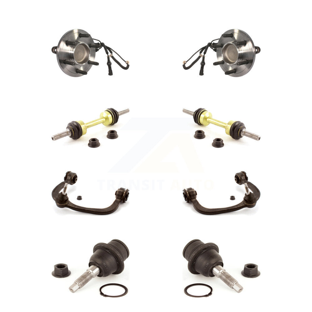 Kit de liaison de bras de commande supérieur, roulement avant, rotule inférieure, bras de commande supérieur (8 pièces) pour Ford Lincol