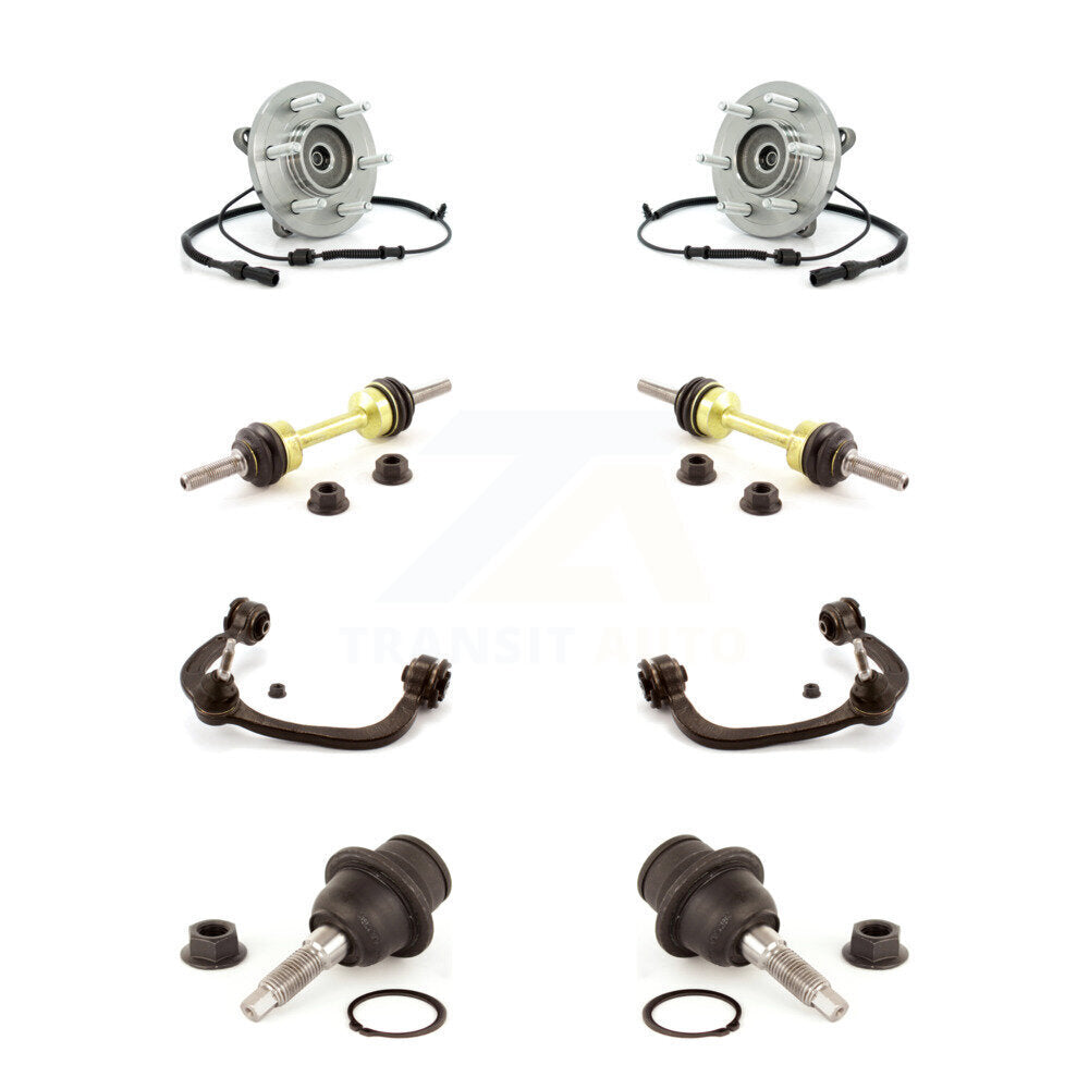 Kit de liaison de bras de commande supérieur, roulement avant, rotule inférieure, bras de commande supérieur (8 pièces) pour Ford Lincol