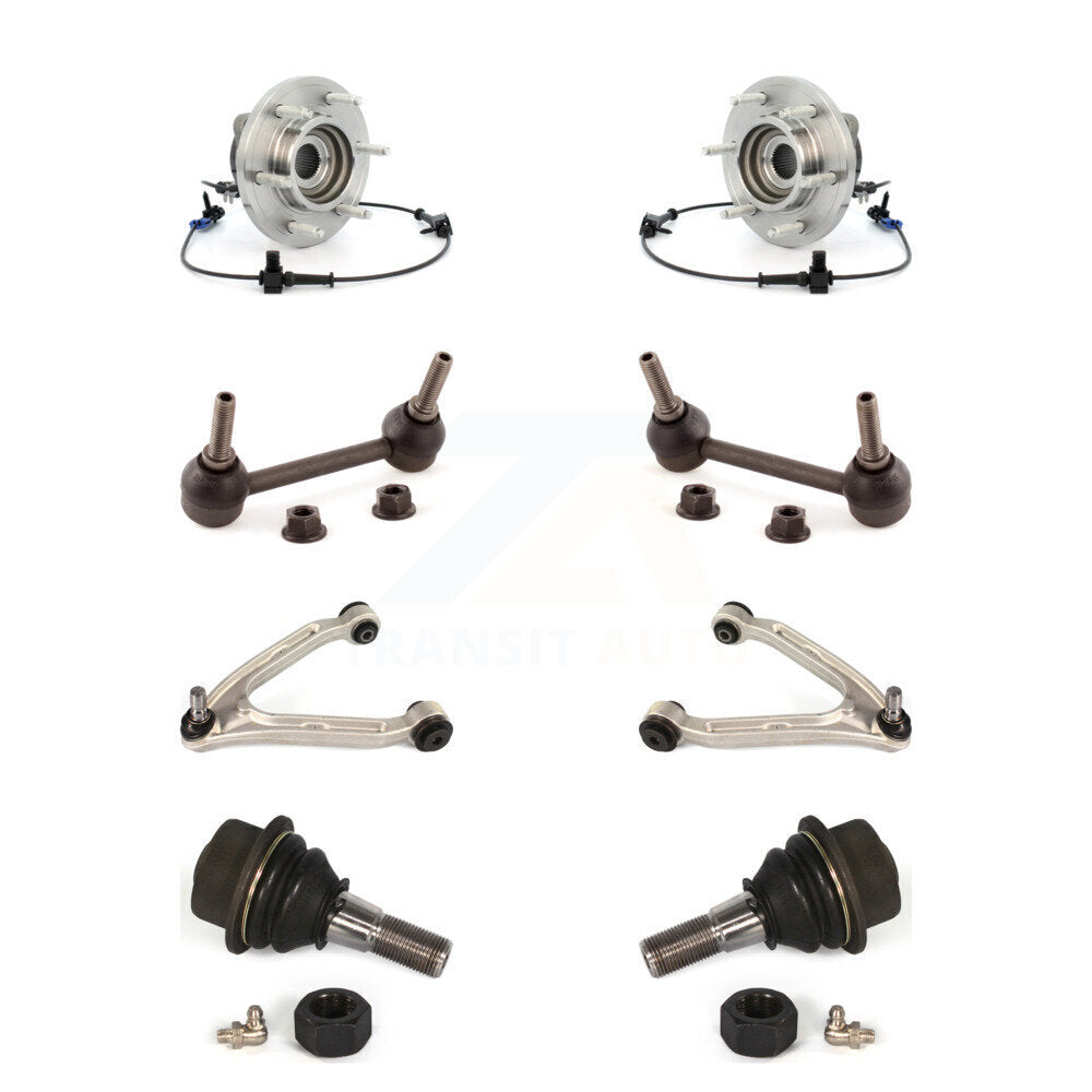 Kit de liaison de bras supérieur de rotule inférieure de roulement avant (8 pièces) pour Hummer H3 2006 – 2008