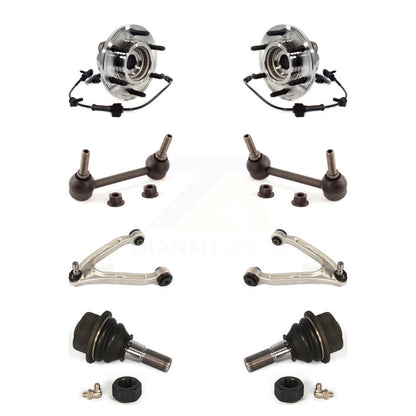 Kit de bras supérieur et de liaison de rotule inférieure de roulement de moyeu avant (8 pièces) pour Hummer H3T H3