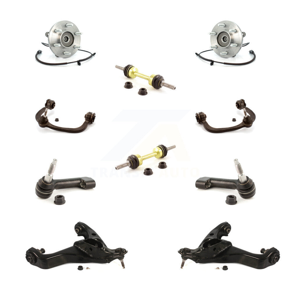 Kit de liaison de biellette de direction extérieure, bras de commande supérieur inférieur et roulement avant (10 pièces) pour Ford 4W