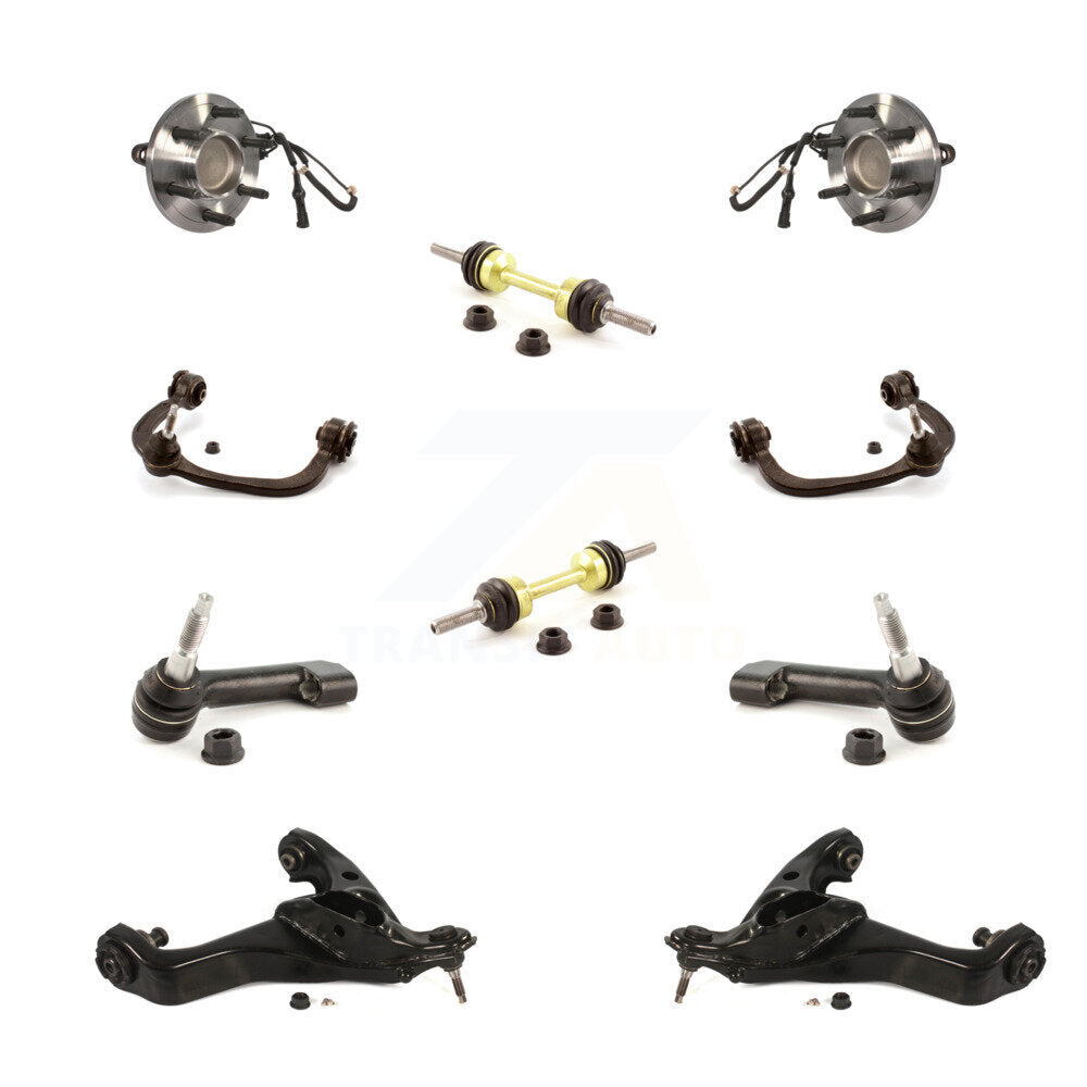 Kit de liaison de biellette de direction extérieure, bras de commande supérieur inférieur et roulement avant (10 pièces) pour Ford RW