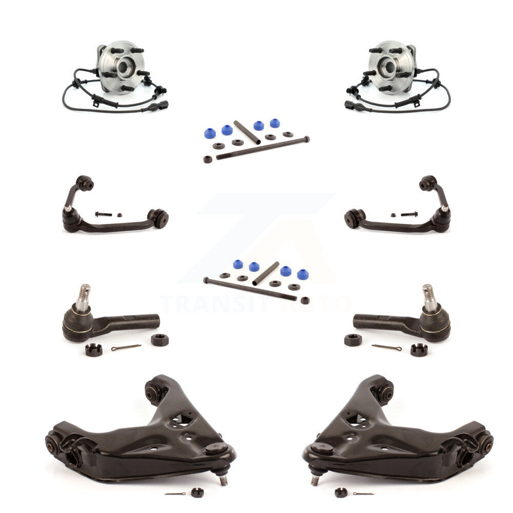 Kit de biellette de direction et de liaison extérieure, bras de commande supérieur inférieur et roulement avant (10 pièces) pour Mazda