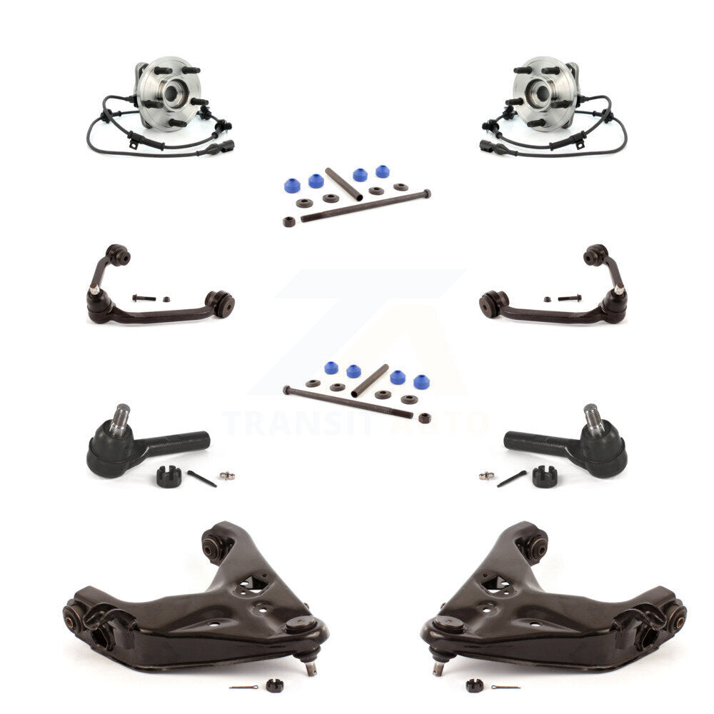 Kit de liaison de biellette de direction extérieure, bras de commande supérieur inférieur et roulement avant (10 pièces) pour Ford 4W