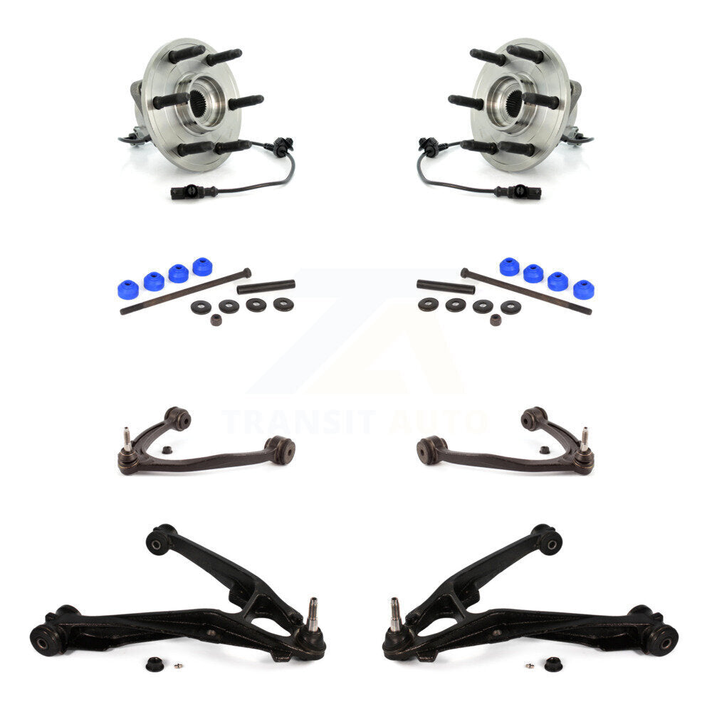 Kit de liaison de bras de commande inférieur et supérieur, roulement avant (8 pièces) pour Chevrolet GMC Sierra X