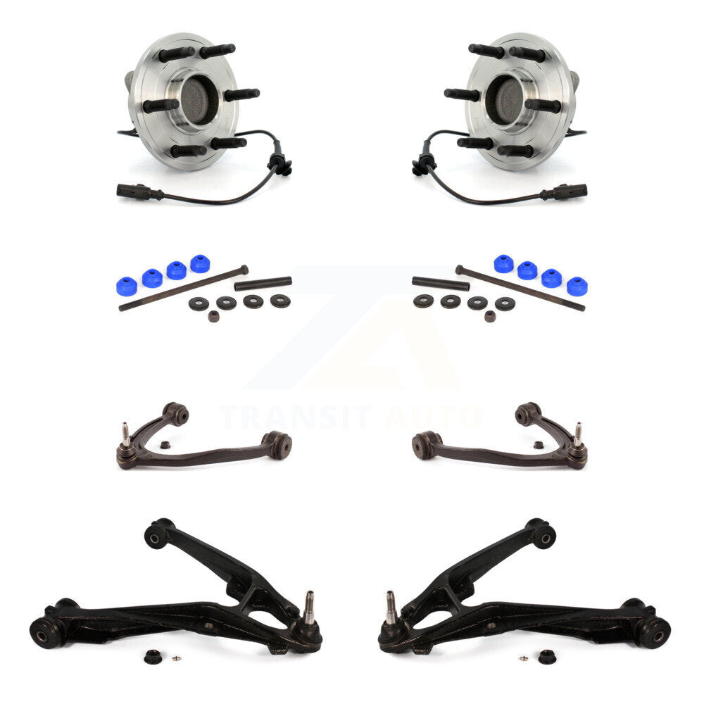 Kit de liaison de bras de commande inférieur et supérieur, roulement avant (8 pièces) pour Chevrolet GMC Sierra X