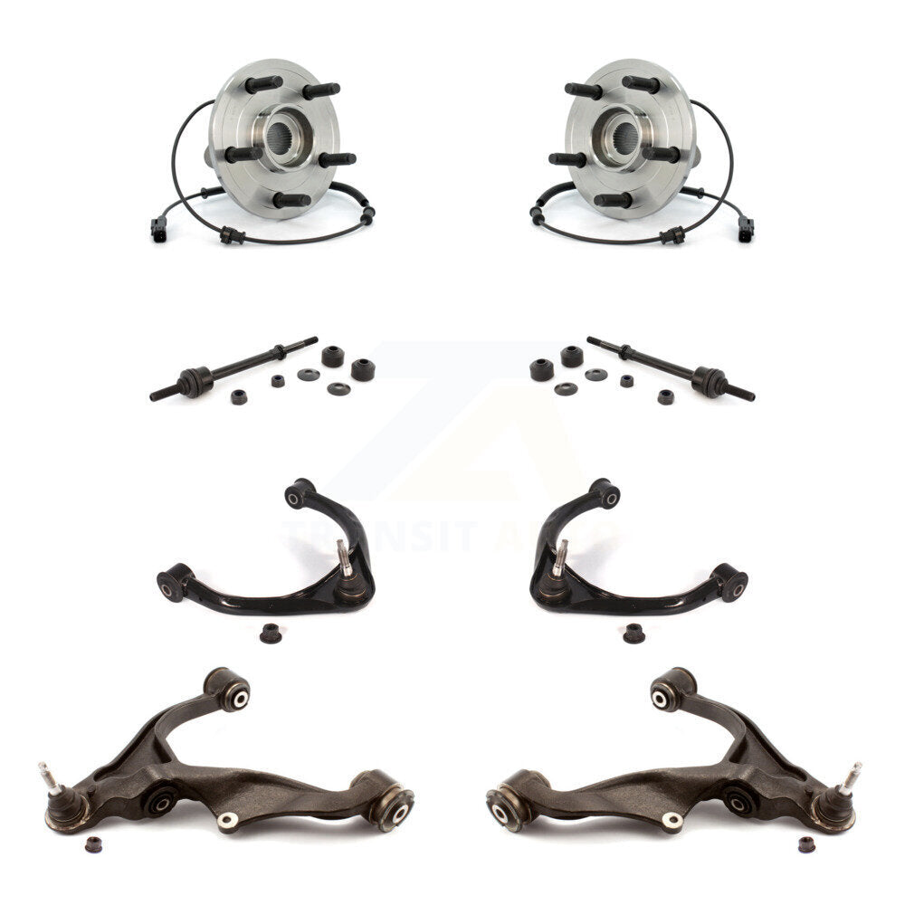 Kit de liaison de bras de commande inférieur et supérieur, roulement de moyeu avant (8 pièces) pour Ram 1500 Dodge 4WD