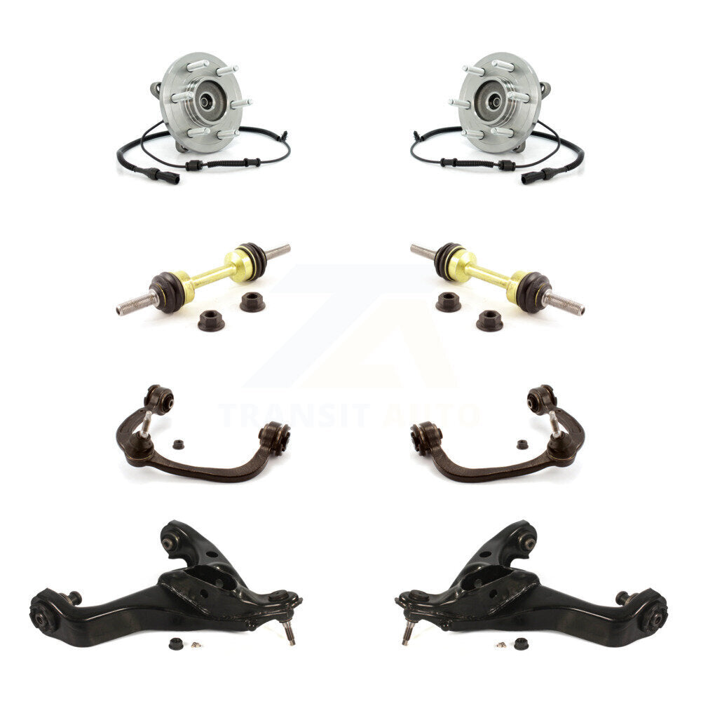Kit de liaison de bras de commande inférieur et supérieur, roulement avant (8 pièces) pour Ford Expedition Lincol