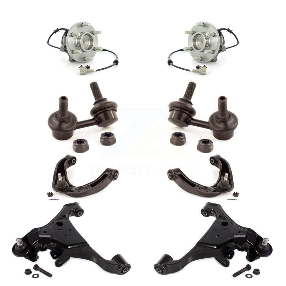 Kit de liaison de bras de commande supérieur inférieur et roulement avant (8 pièces) pour Nissan Frontier Xterra