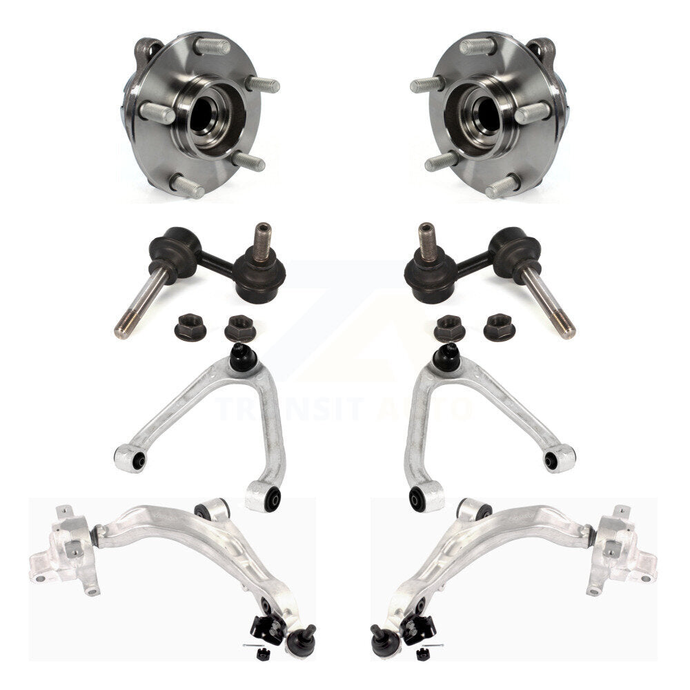 Kit de liaison de bras de commande inférieur et supérieur, roulement avant (8 pièces) pour INFINITI FX35 QX70 FX3