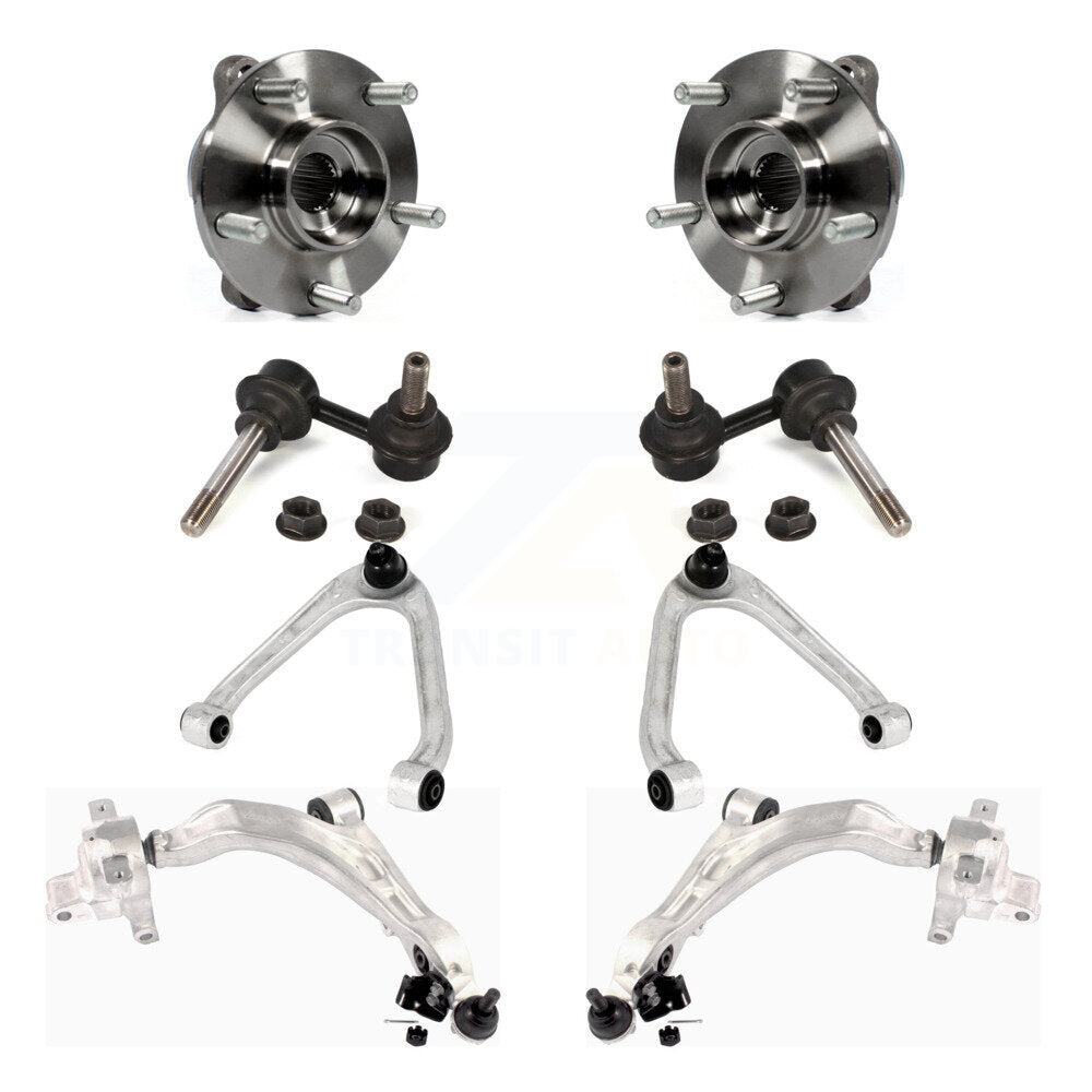 Kit de liaison de bras de commande inférieur et supérieur, roulement avant (8 pièces) pour INFINITI FX35 QX70 FX5