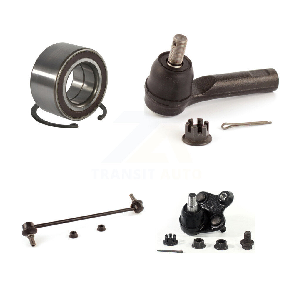 Kit de liaison de roulement avant gauche, joint à rotule inférieur et biellette de direction extérieure pour Honda CR-V