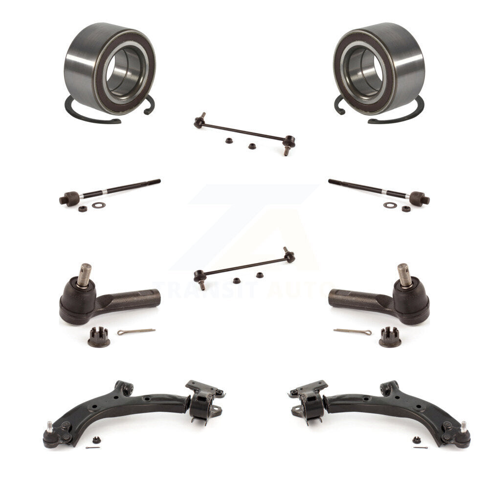 Kit de liaison d'extrémité de biellette de direction intérieure et extérieure, bras de commande inférieur, roulement avant, pour Honda CR-V