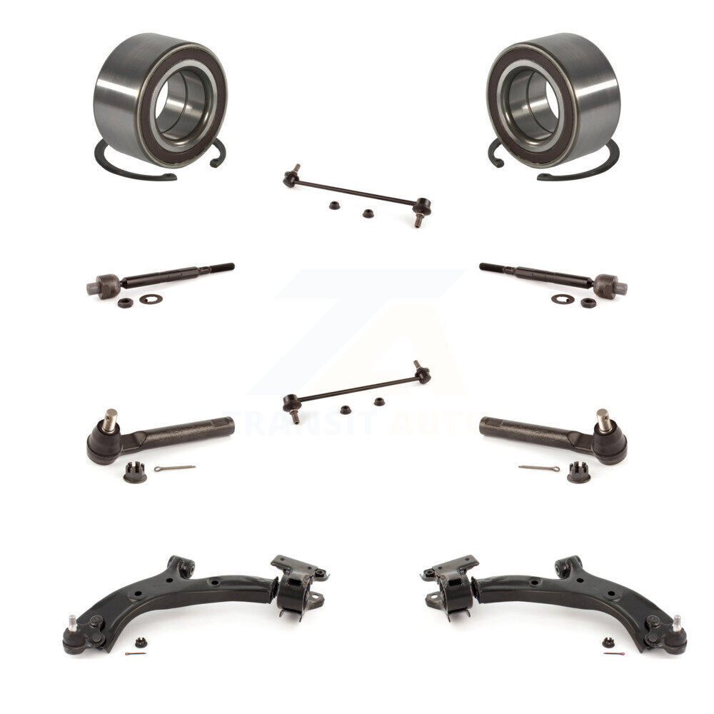 Kit de liaison d'extrémité de biellette de direction intérieure et extérieure, bras de commande inférieur, roulement avant, pour Honda CR-V